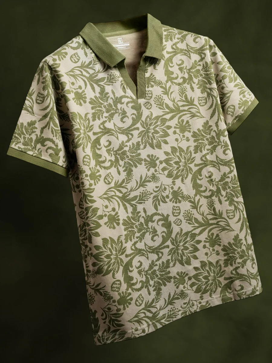 Ajrakh Floral Polo - Image 4