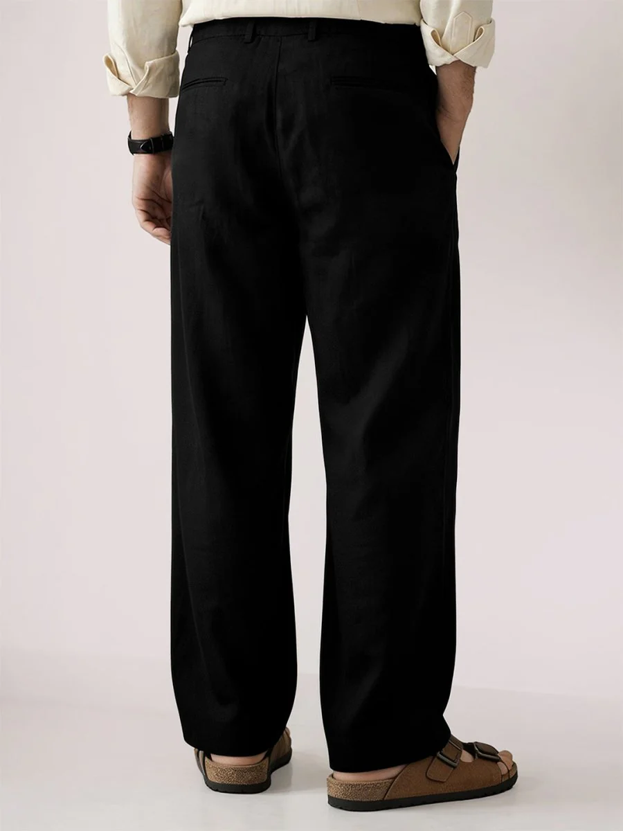 Black Linen Pant - Image 4