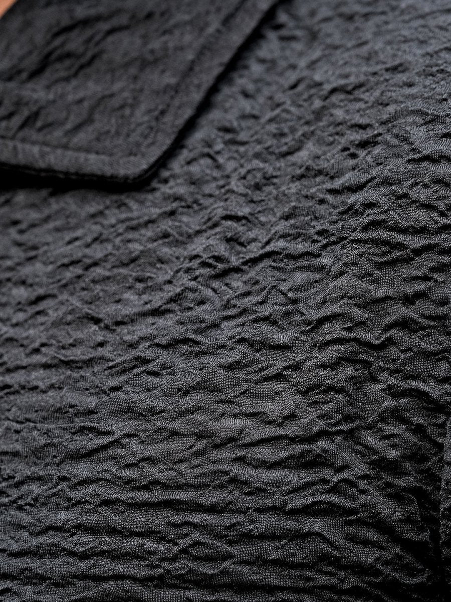 Black Textured Polo - Image 5