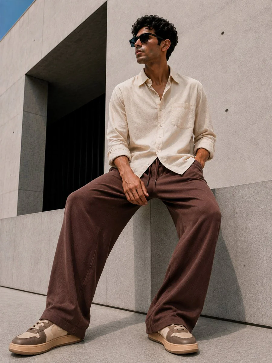 Brown Korean Jogger - Image 5