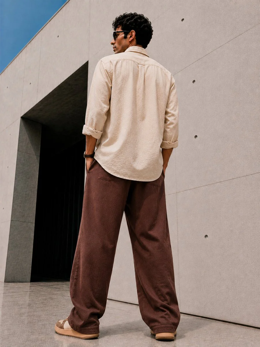 Brown Korean Jogger - Image 6
