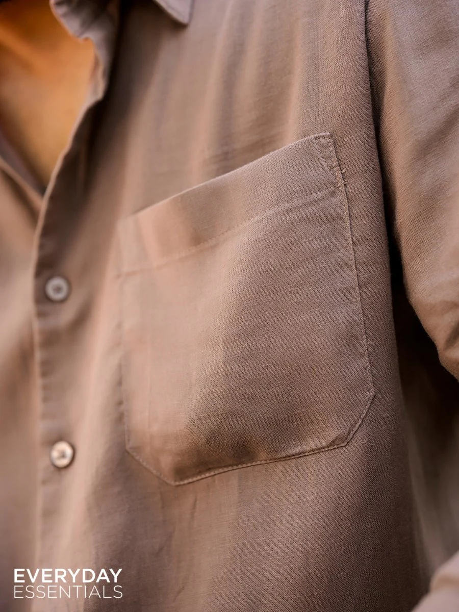 Brown Linen Shirt - Image 4