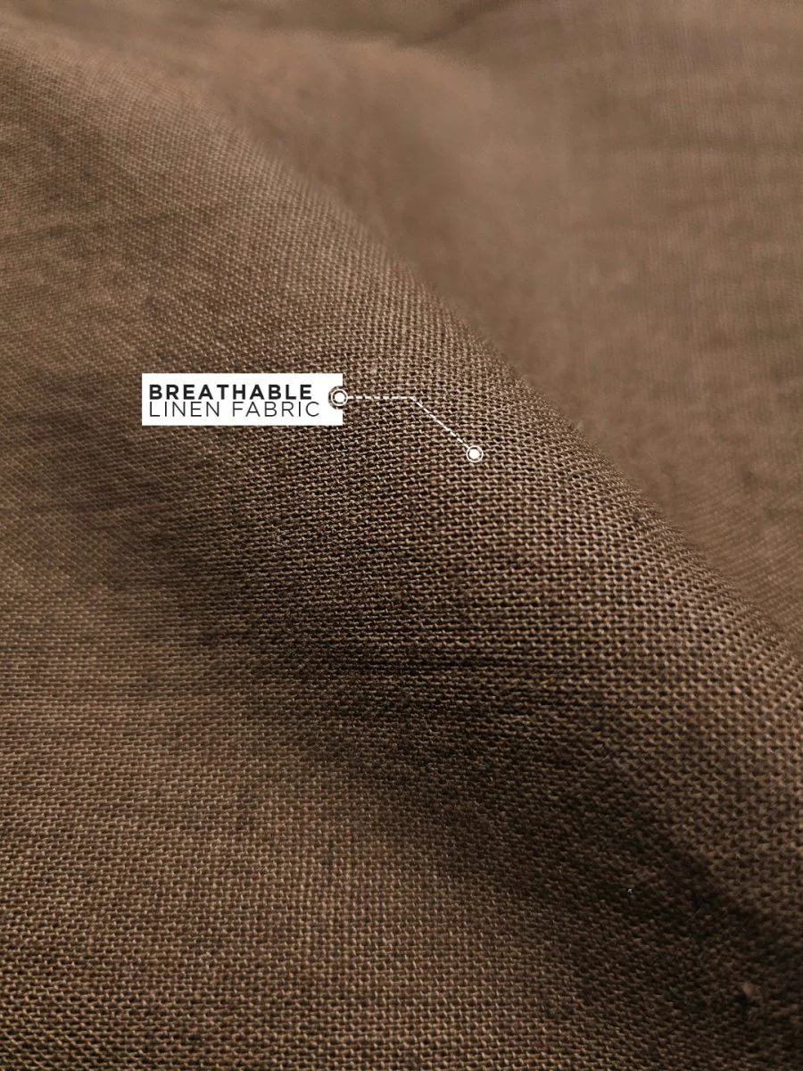 Brown Linen Pant - Image 2
