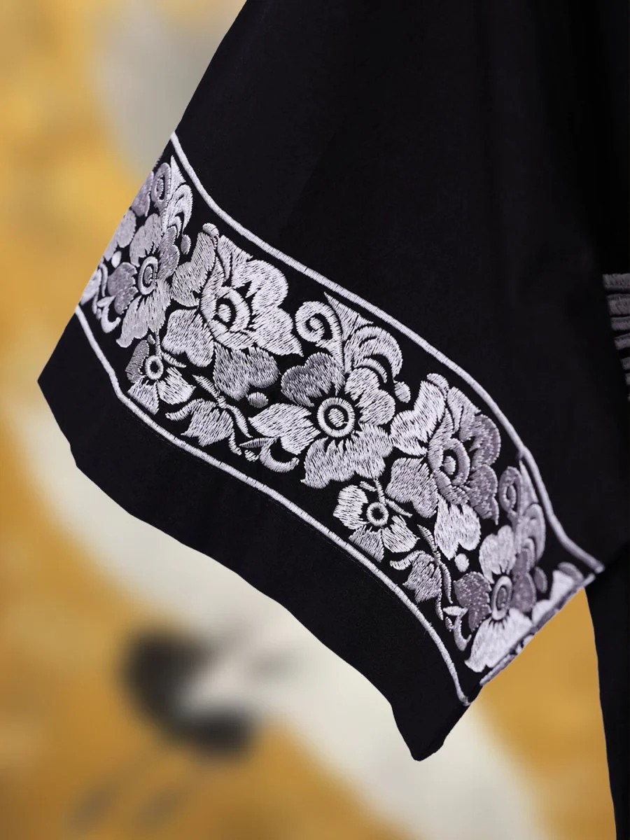 Crane Embroidered | Relaxed Fit | Luxe Cotton Shirt - Image 6