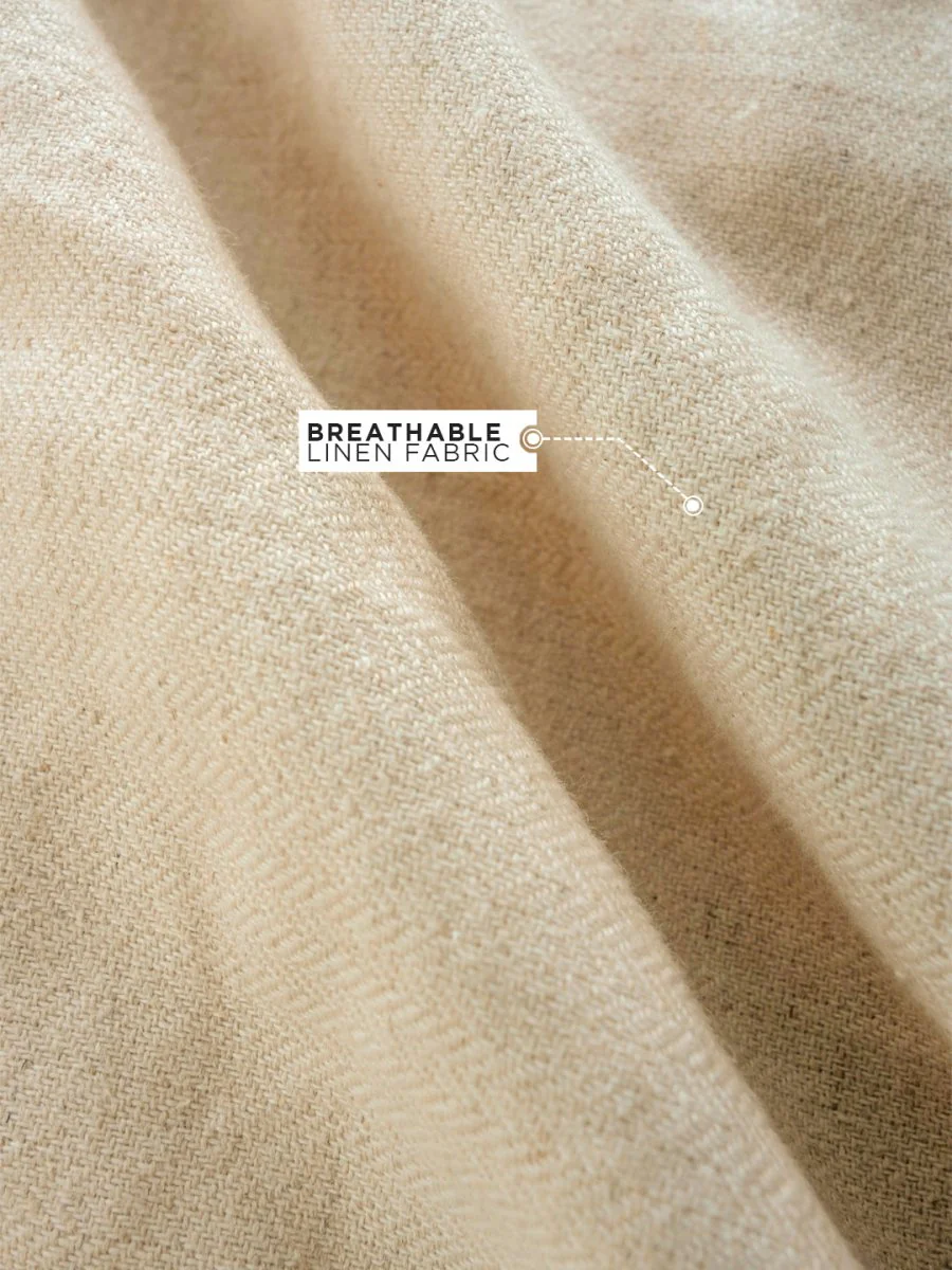 Cream Linen Pant - Image 3