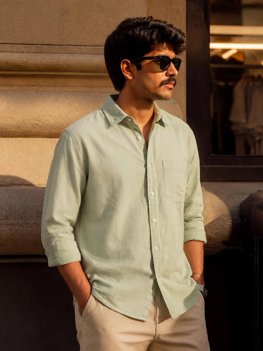 Green Cotton Shirt