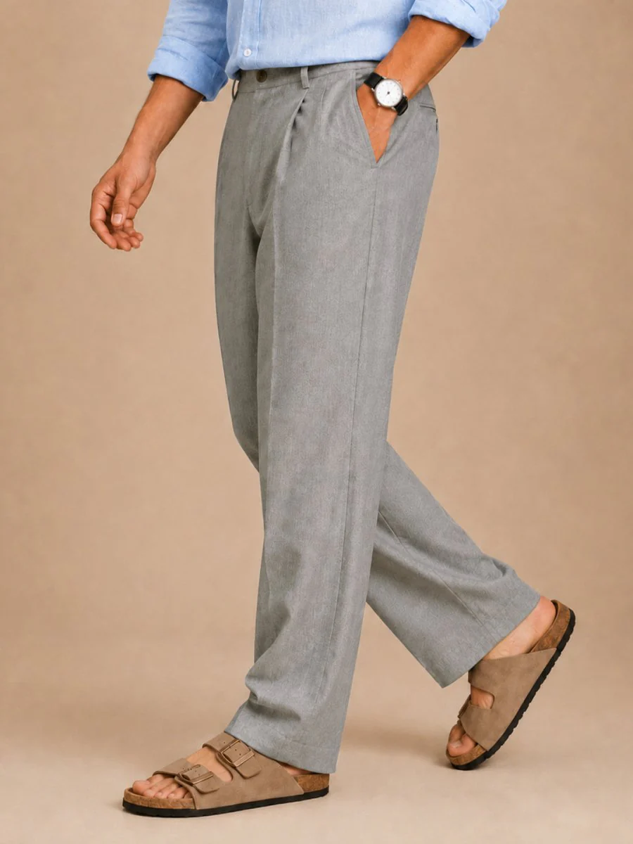 Grey Linen Pant - Image 5