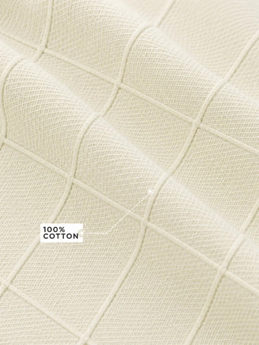 Off White Cotton Shirt - Image 4