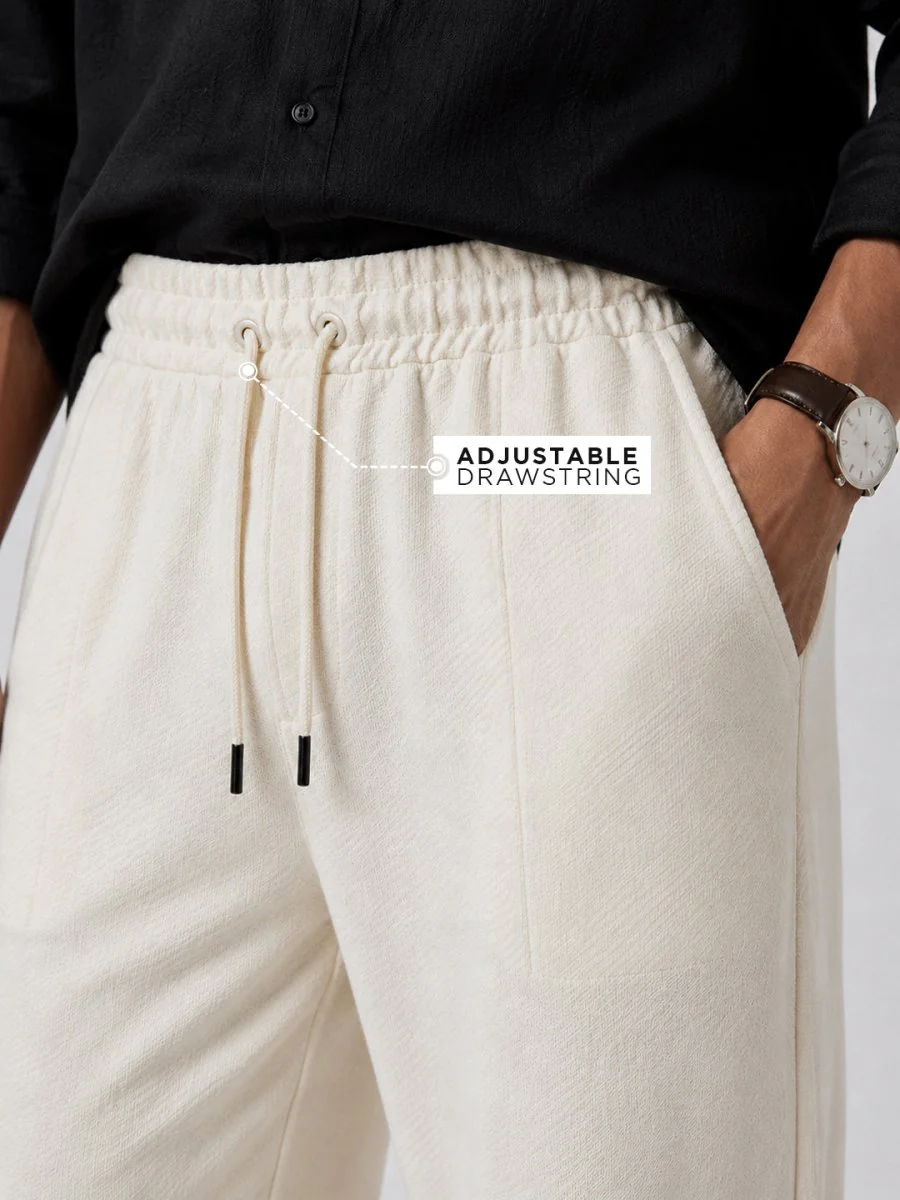 Off White Korean Jogger - Image 2