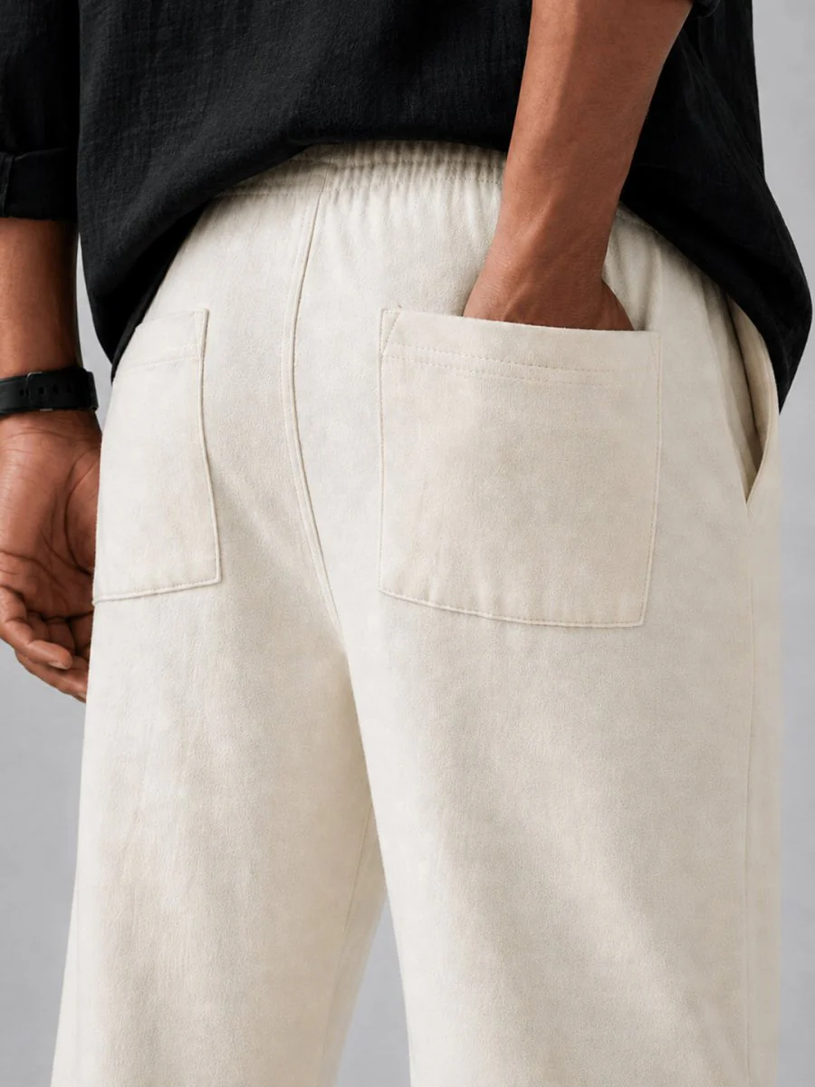 Off White Korean Jogger - Image 6