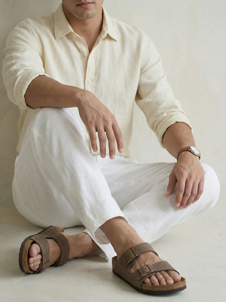 Off White Linen Pant - Image 6