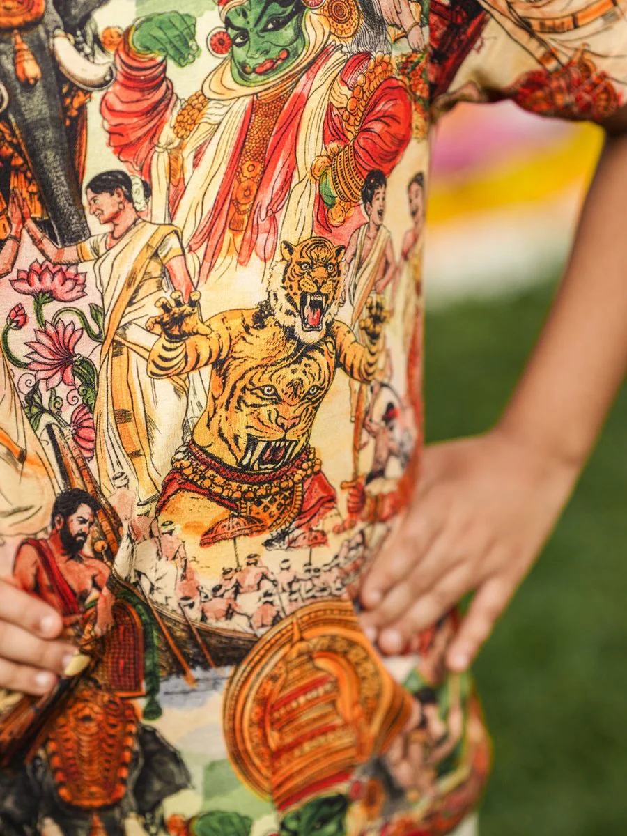 Onam Cultural Kids Tshirt - Image 4