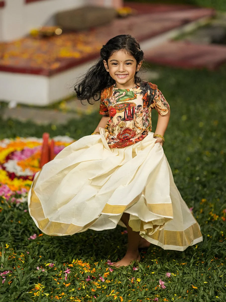 Onam Cultural Kids Tshirt - Image 6