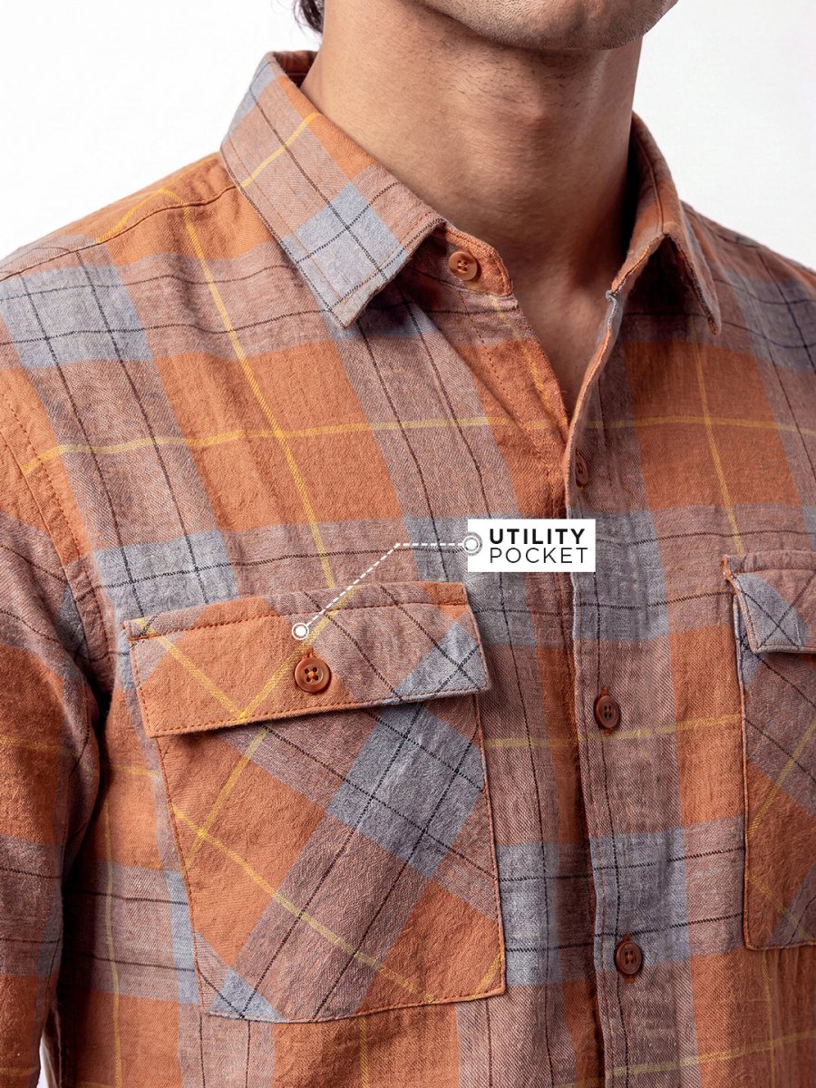 Plaid: Burnt Orange - Image 2