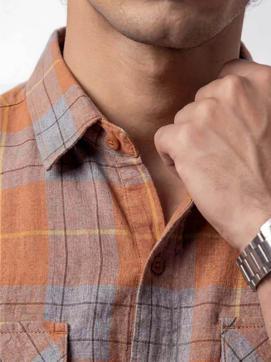 Plaid: Burnt Orange - Image 4