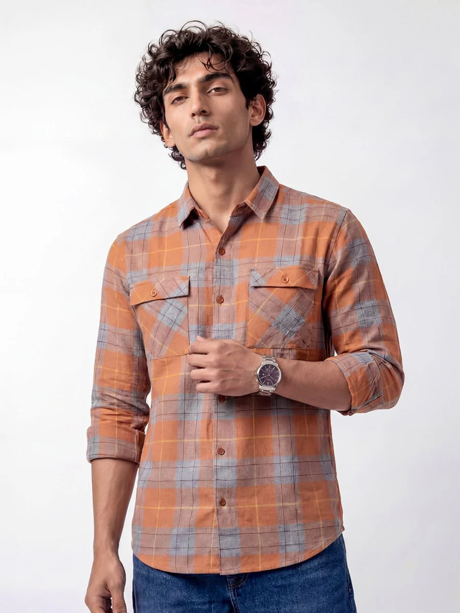 Plaid: Burnt Orange - Image 6