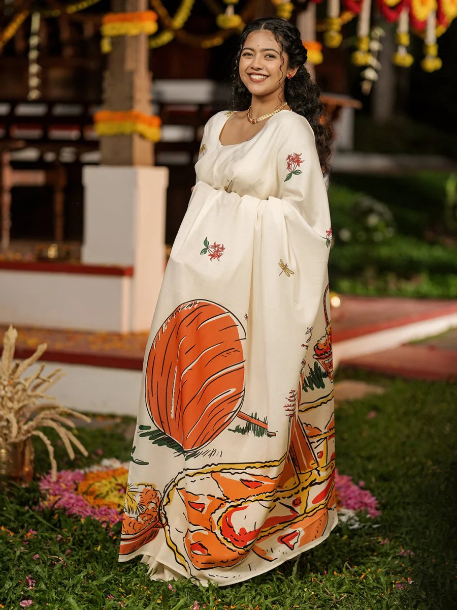 Pookkalam Saree - Image 4