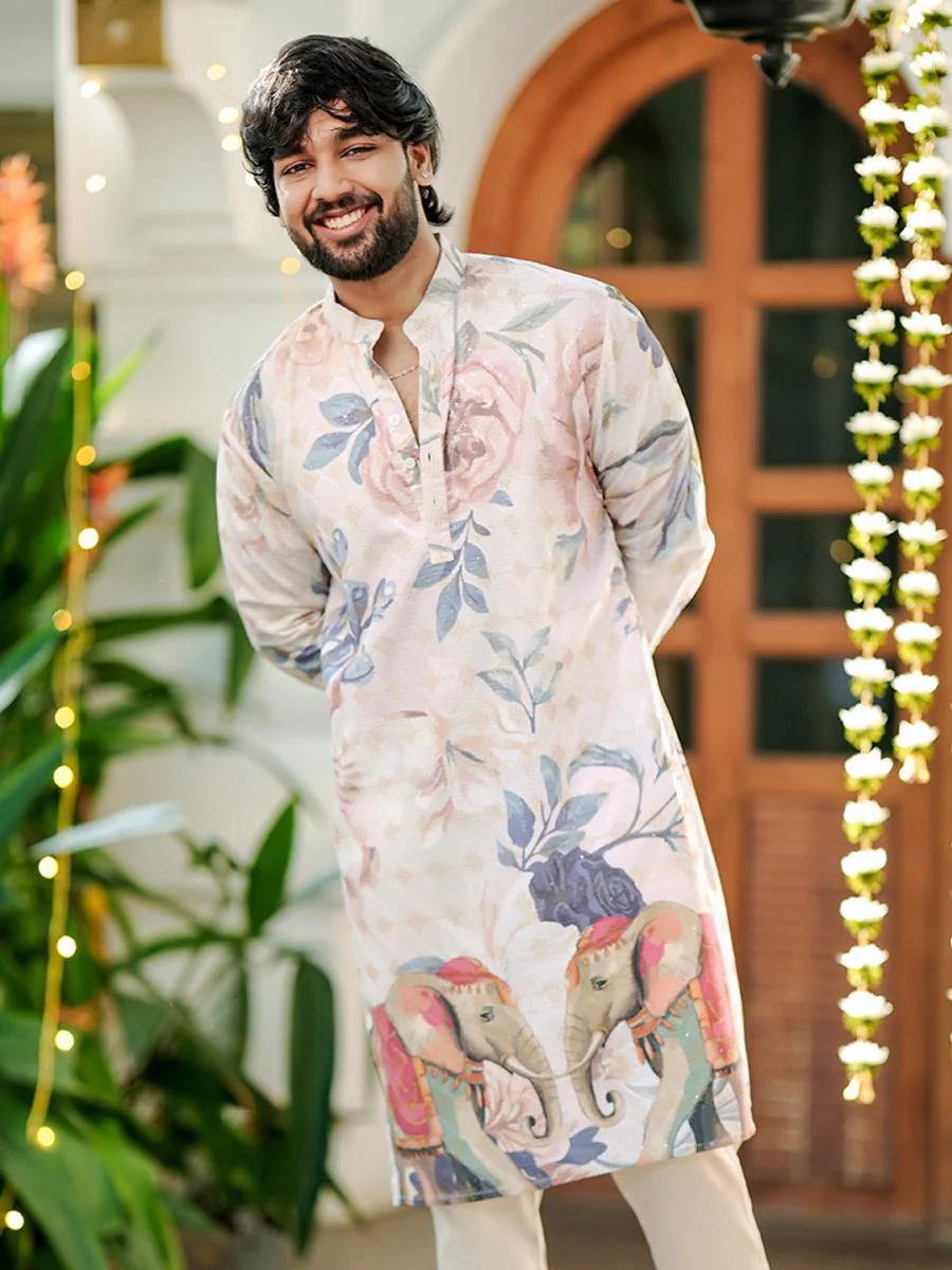Royal Floral Kurta - Image 2