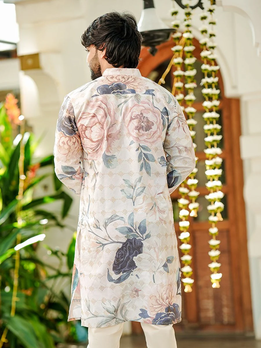 Royal Floral Kurta - Image 7