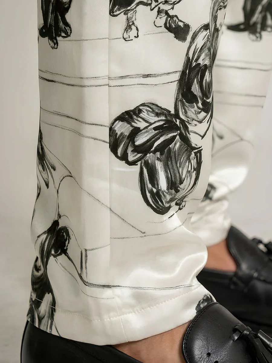 School of Athens Satin  Pants - Image 3