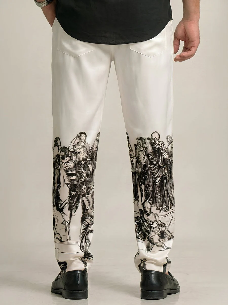 School of Athens Satin  Pants - Image 5