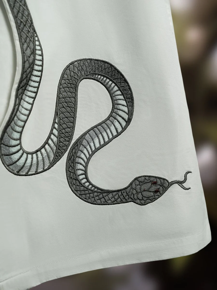 Silver Snake Embroidered - Image 4