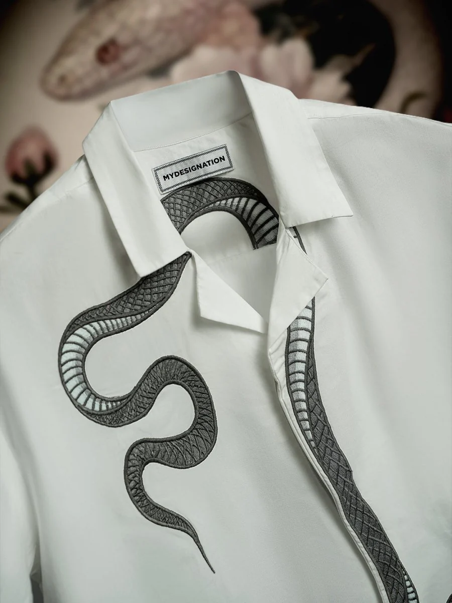 Silver Snake Embroidered - Image 5
