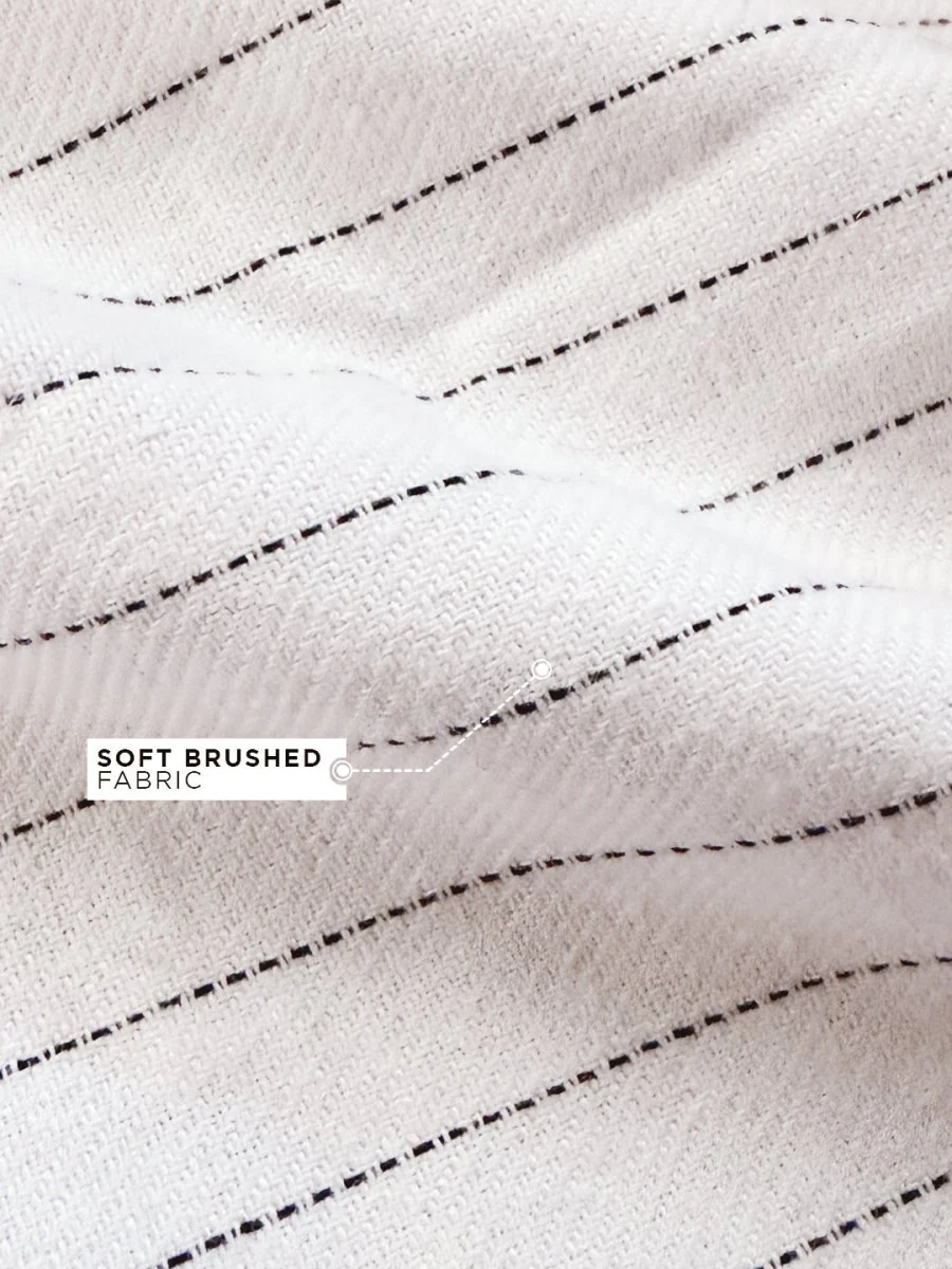 Striped: Classic White Shirt - Image 3
