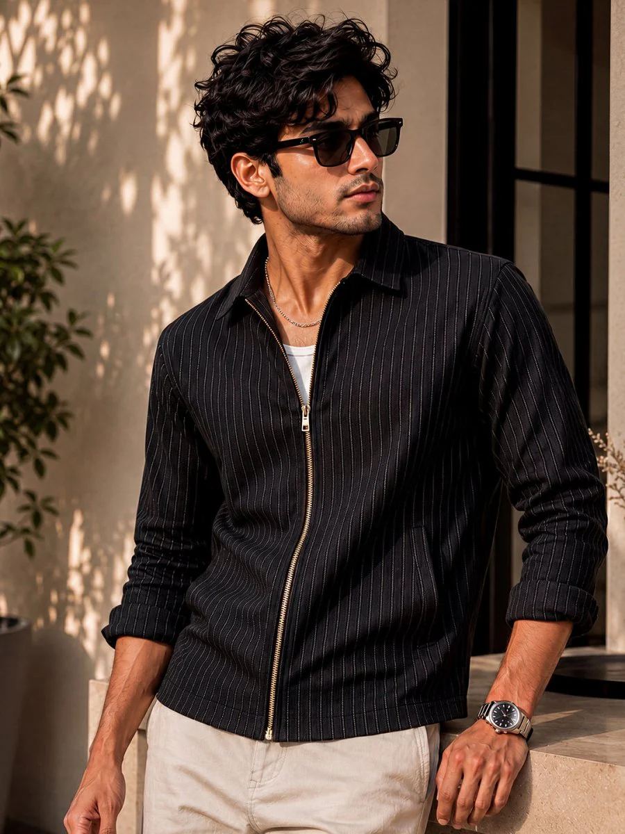 Striped: Jet Black