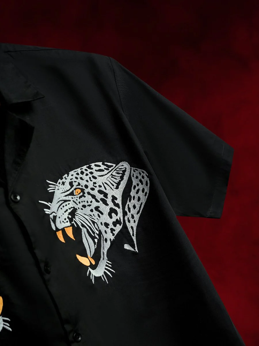 Twin Leopard Embroidered - Image 4