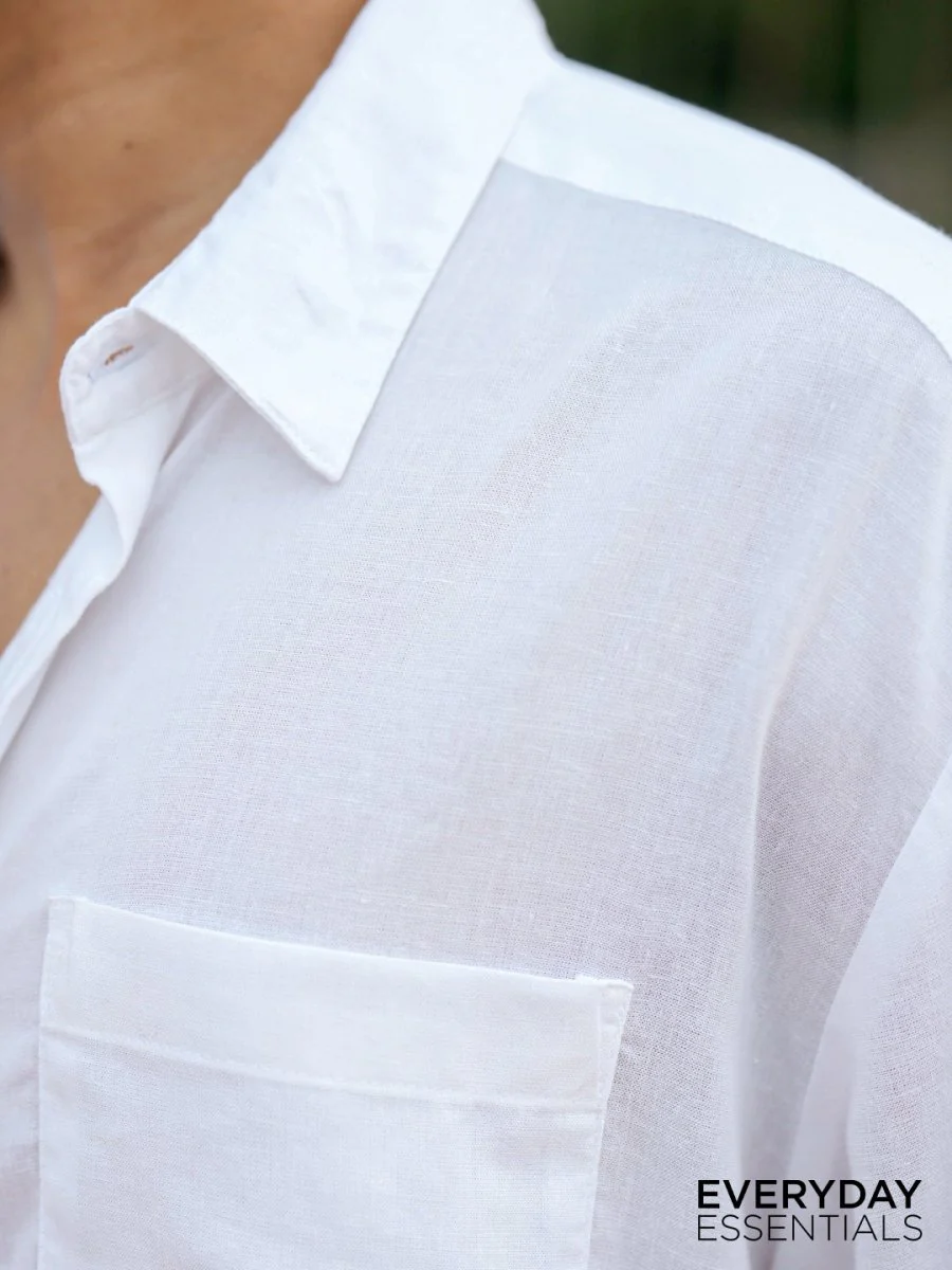 White Linen Shirt - Image 4