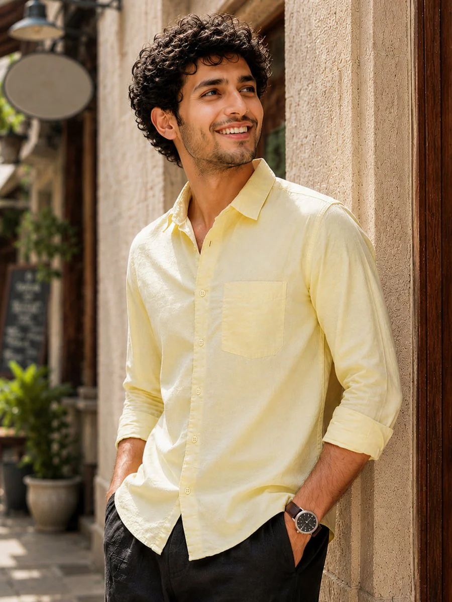 Yellow Cotton Shirt